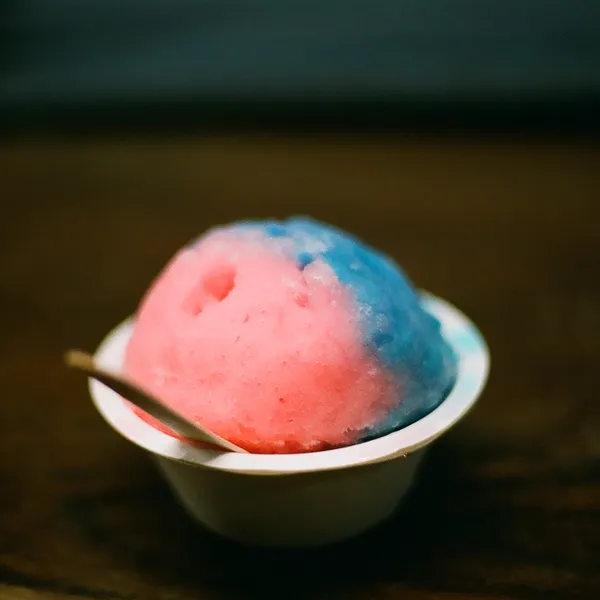 Cotton candy ice